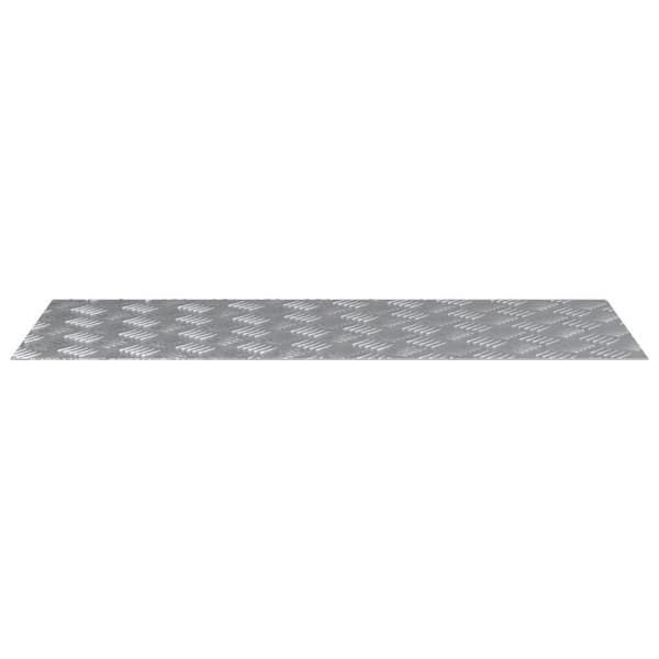 vidaXL Sølv Aluminium 100 x 40 cm Trappetrin Rektangulær Industriel