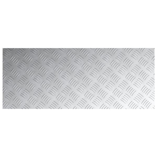 vidaXL Sølv Aluminium 100 x 40 cm Trappetrin Rektangulær Industriel