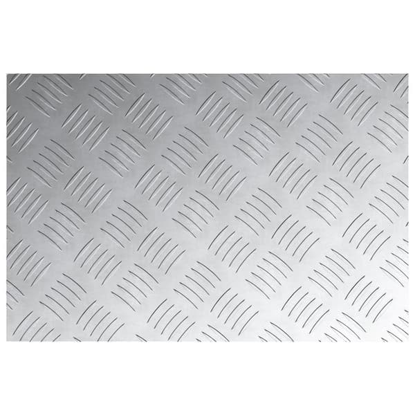 vidaXL Silver Aluminium 60 x 40 x 0.3 cm Trapsteg Rektangulär