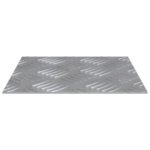 vidaXL Sølv Gummi 20 x 20 x 0.2 cm Trappetrin Firkantet Moderne