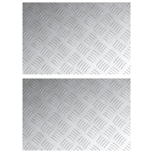 vidaXL Silver Gummi 60 x 40 x 0.3 cm Trapstegsmattor Rektangulär