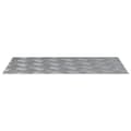 Miniatyrbillede 5 af 9: vidaXL Sølv Aluminium 70 x 40 x 0.3 cm Trappe trin Rektangulær