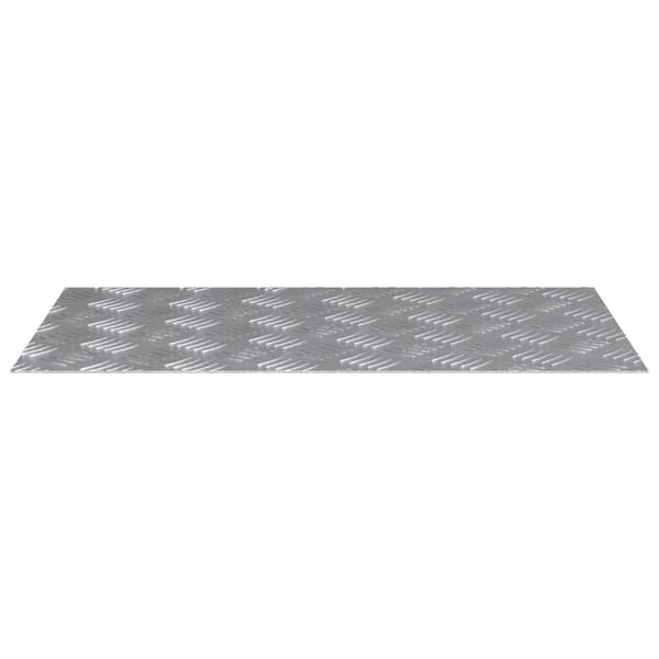 vidaXL Sølv Aluminium 70 x 40 x 0.3 cm Trappe trin Rektangulær