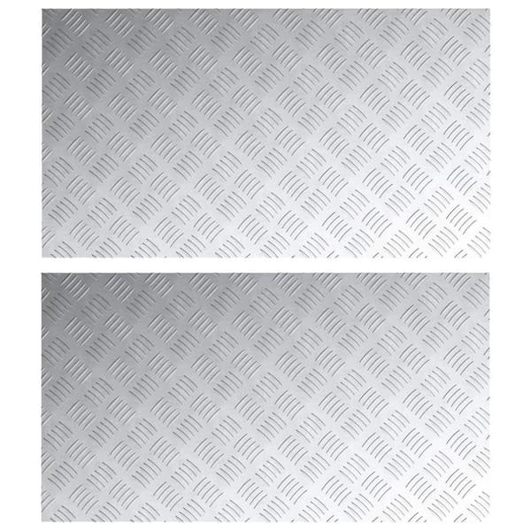 vidaXL Aluminium Rutsjebånd 2 stk Antiskli 90x50 cm
