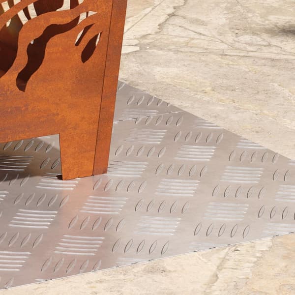vidaXL Aluminium Ristplater 2 stk Rutsjebeskyttelse 70x40 cm