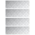 Miniatyrbild 3 av 9: vidaXL Silver Metall 60 x 20 x 0.2 cm Halkfri Trapstegsmattor
