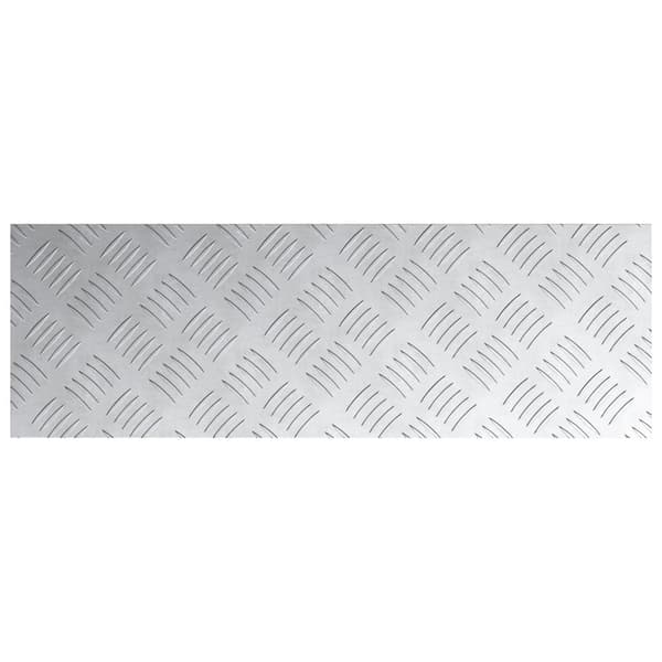 vidaXL Silver Metall 60 x 20 x 0.2 cm Halkfri Trapstegsmattor