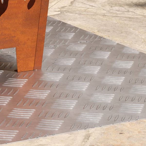vidaXL Aluminium Diamantplater 2 stk Skli-sikker 80x50 cm