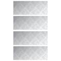 Miniatyrbilde 3 av 9: vidaXL Aluminium Ruter Plater 4 stk Skli-sikker 50x20 cm
