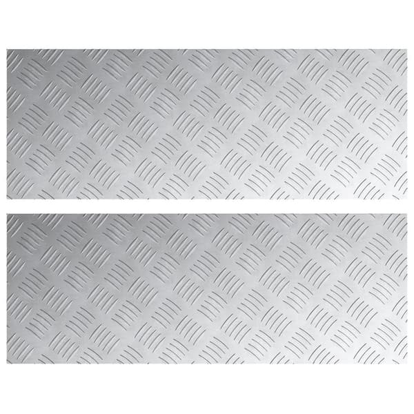 vidaXL Silver Aluminium 80 x 30 x 0.3 cm Halkfri Trapstegsmattor