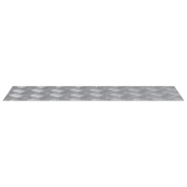 vidaXL Sølv Metal 75 x 25 x 0,3 cm Trappetrin Rektangulær Industriel