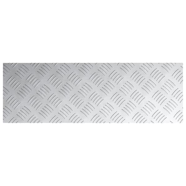 vidaXL Sølv Metal 75 x 25 x 0,3 cm Trappetrin Rektangulær Industriel