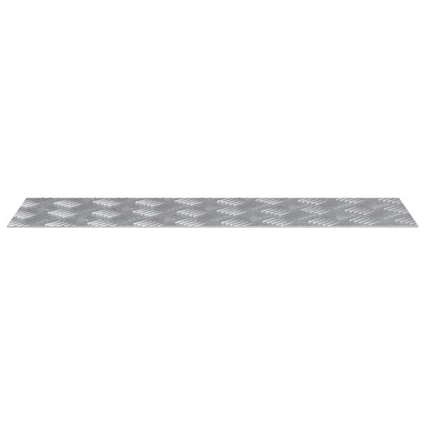 vidaXL Silver Aluminium 70 x 20 cm Trapstegsmattor Rektangulär
