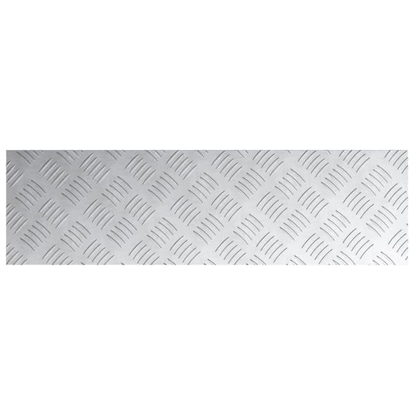 vidaXL Silver Aluminium 70 x 20 cm Trapstegsmattor Rektangulär