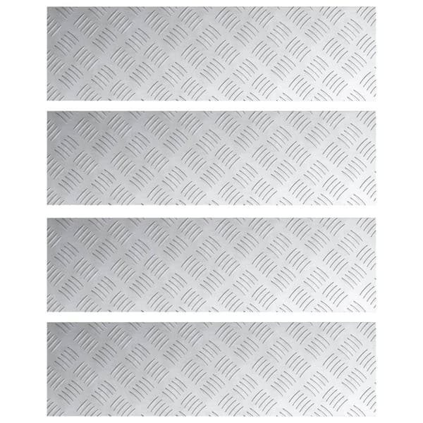 vidaXL Aluminium Sjakkplater 4 stk Skli-sikker 70x20 cm