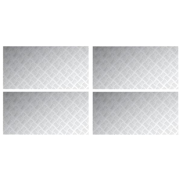 vidaXL Aluminium Sjakkplater 4 stk Anti-Sklie 100x50 cm