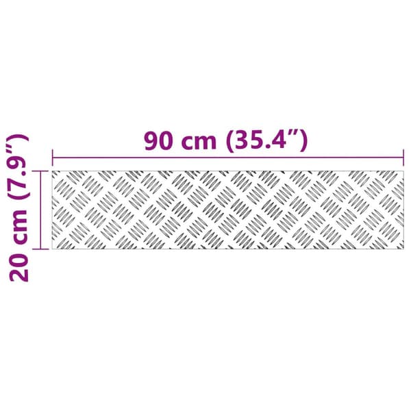 vidaXL Alumiiniset timanttilevyt 2 kpl Liukumaton 90x20 cm