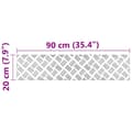 Pikkukuva 9 / 9: vidaXL Alumiiniset timanttilevyt 2 kpl Liukumaton 90x20 cm