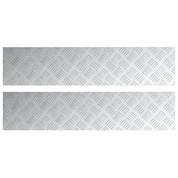 vidaXL Alumiiniset timanttilevyt 2 kpl Liukumaton 90x20 cm