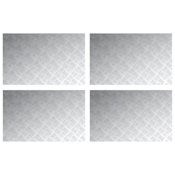 vidaXL Aluminiumsrutefrie Plater 4 stk 80x50 cm