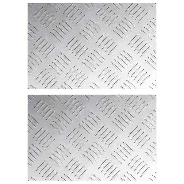 vidaXL Aluminiums sjakkbrett - 2 Pack, Ikke-glidende, 30x20 cm