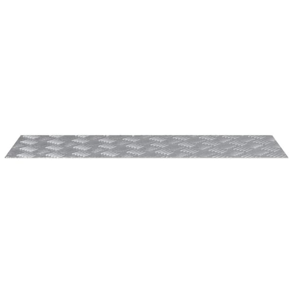 vidaXL Silver Metall 90 x 30 x 0.3 cm Trapstegsmattor Rektangulär