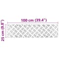 Miniatyrbilde 9 av 9: vidaXL Aluminium Sjakkplater 2 stk Sklisikker 100x25 cm