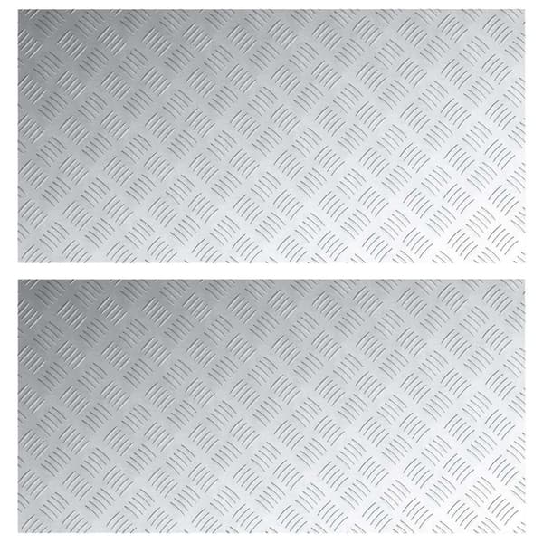 vidaXL Alumiiniset Tarkkuuslevyt 2 kpl, liukumatonta 100x50 cm