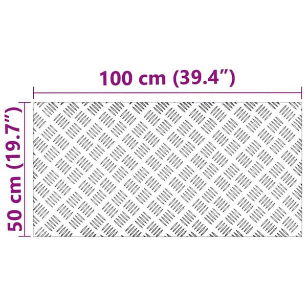 vidaXL Alumiiniset Tarkkuuslevyt 2 kpl, liukumatonta 100x50 cm
