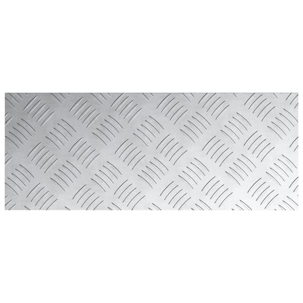 vidaXL Sølv Aluminium 50 x 20 x 0.2 cm Trappetrin Rektangulær