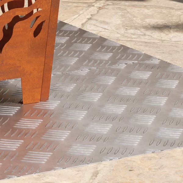 vidaXL Aluminium Sjekkplater 2 stk Antiskli 100x50 cm