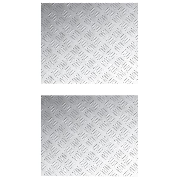 vidaXL Aluminiumsruteplater 2 stk Antiskli 60x50 cm