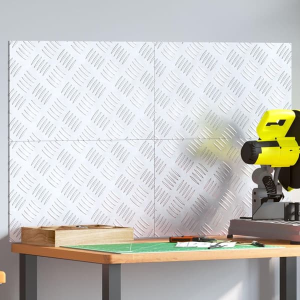 vidaXL Silver Aluminium 50 x 30 x 0.2 cm Aluminium Trapsteg