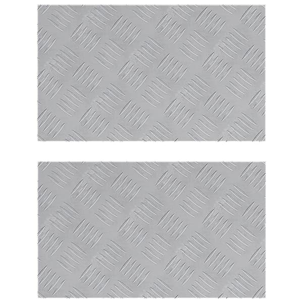 vidaXL Alumiiniset tarkastuslevyt 2 kpl Liukumattomat 50x30 cm