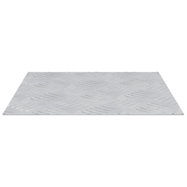 vidaXL Alumiinitarkastuslevyt 4 kpl Liukumaton 30x30 cm