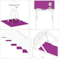 Pikkukuva 9 / 10: vidaXL Alumiinitarkastuslevyt 4 kpl Liukumaton 30x30 cm