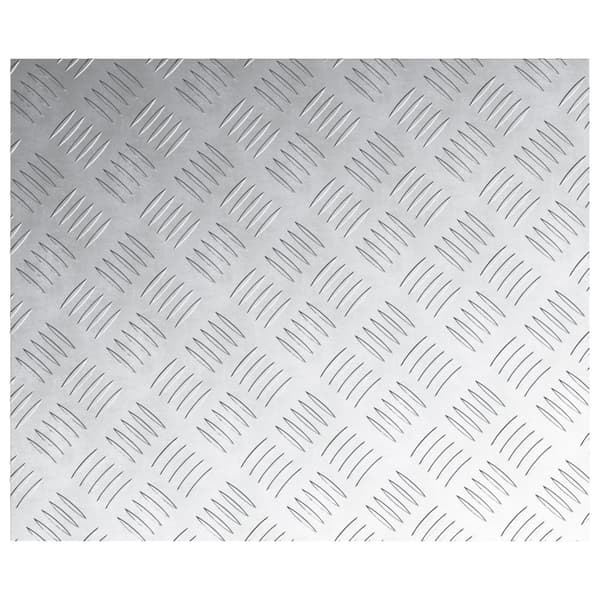 vidaXL Sølv Aluminium 60 x 50 x 0.2 cm Slidstærk Aluminium Trappetrin