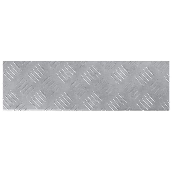 vidaXL Silver Aluminium 60 x 18 x 2,5 cm Trapstegsmattor Rektangulär