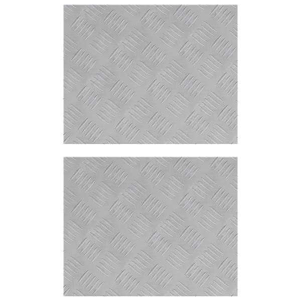 vidaXL Alumiiniset tarkistuslevyt 2 kpl Liukumaton 50x40 cm