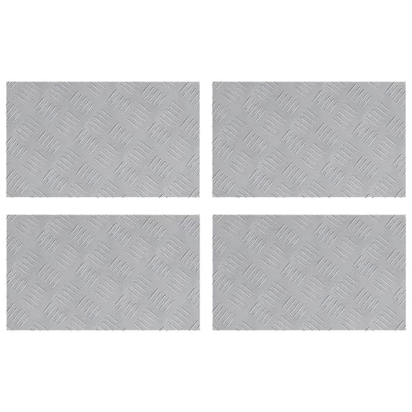 vidaXL trapptreads Silver Aluminium 50 x 30 x 0.3 cm
