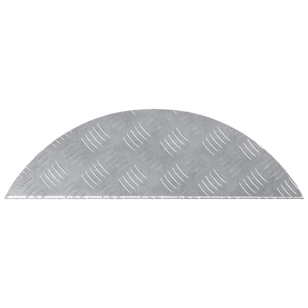 vidaXL Sølv Aluminium 60 x 18 x 2.5 cm Trappetrin Andet Industriel