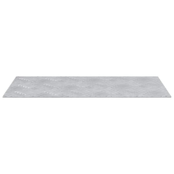 vidaXL Sølv Aluminium 50 x 25 x 0.2 cm Aluminium Trappetrin
