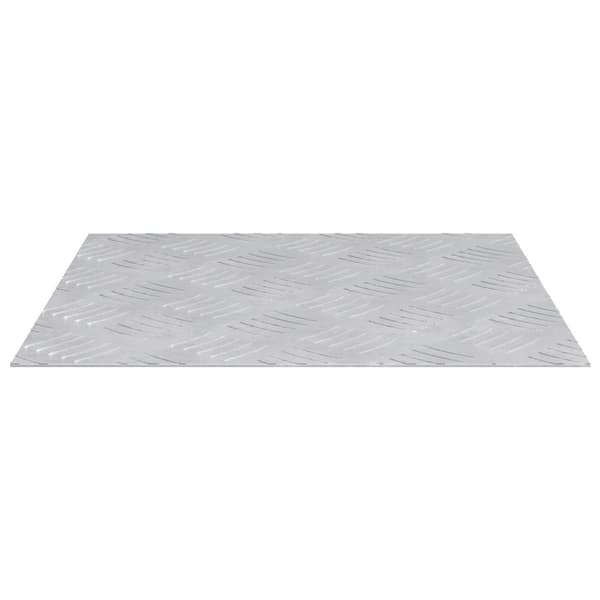 vidaXL Sølv Aluminium 40 x 40 cm Aluminium Trappetrin Firkantet