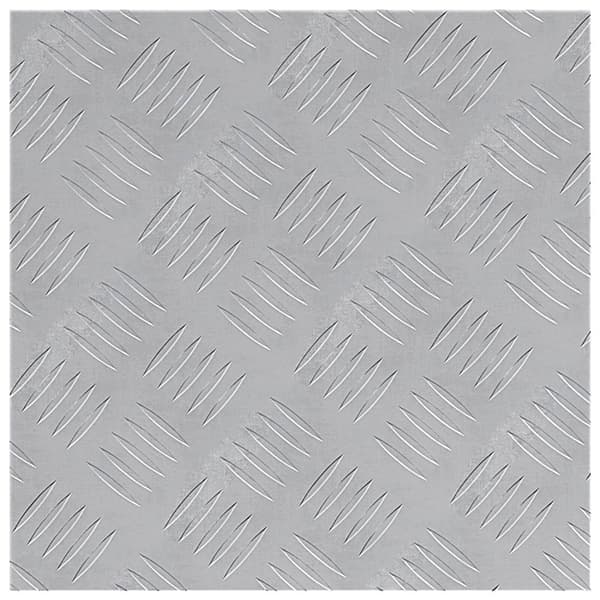 vidaXL Sølv Aluminium 40 x 40 cm Aluminium Trappetrin Firkantet
