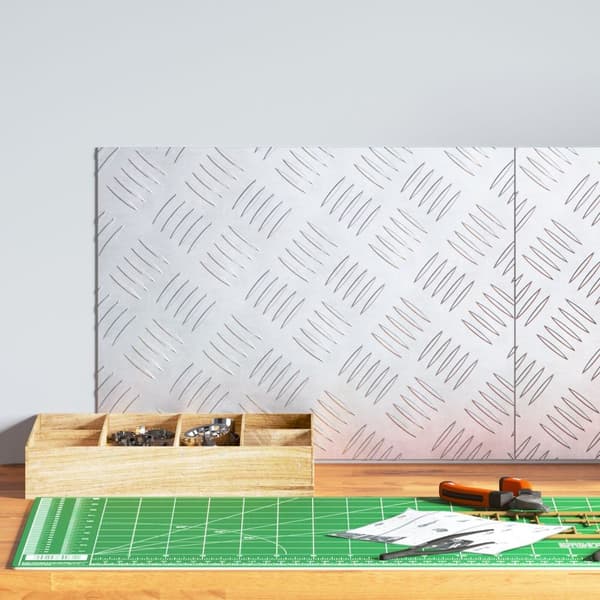 vidaXL Silver Aluminium 40 x 30 x 0.2 cm Trapstegsmattor i Aluminium