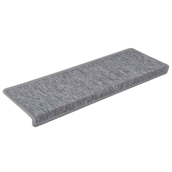 vidaXL trappemåtter 30 stk. 65x21x4 cm hvid og grå