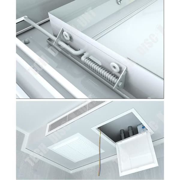 TD® Access Port Aluminium Dörr Gångjärn Typ Access Port Hotell Luftkonditionering Service Port 200 x 250 mm