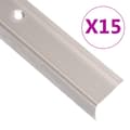 Miniatyrbild 1 av 2: Trappnosings i L-form 15 st aluminium 90 cm champagne