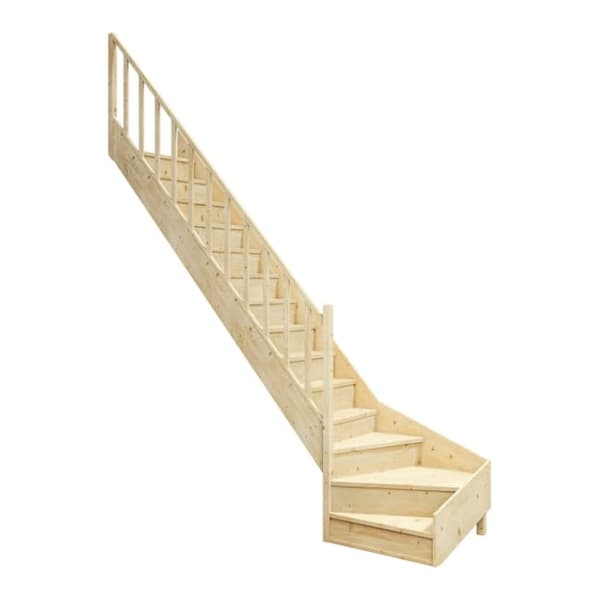 Lofttrappa - Vänstersvängd