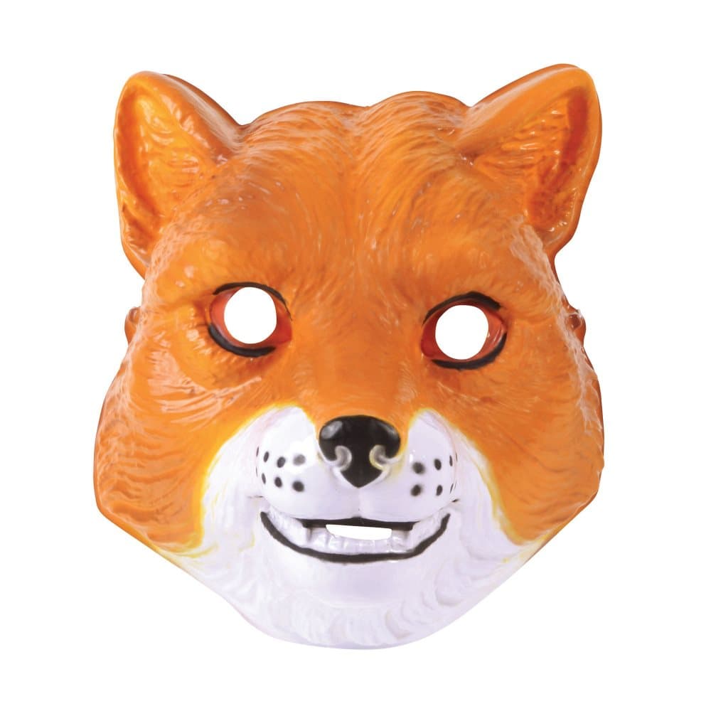 Bristol Novelty Unisex vuxen mask av plast räv mask